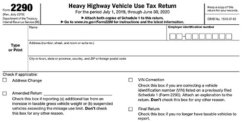 File Tax 2290 Online itax2290